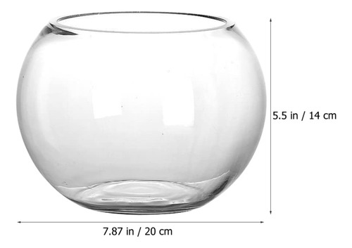 Pecera De Vidrio Portátil Para Acuario Y Decoración Del Hoga Transparente