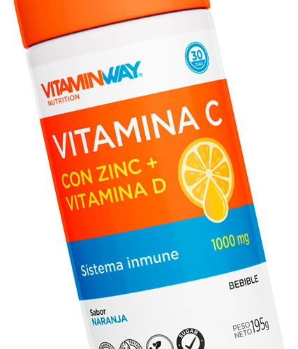 Vitamin Way Kit X3 Vitamina C Con Zinc Vit D Bebible 195g 3c