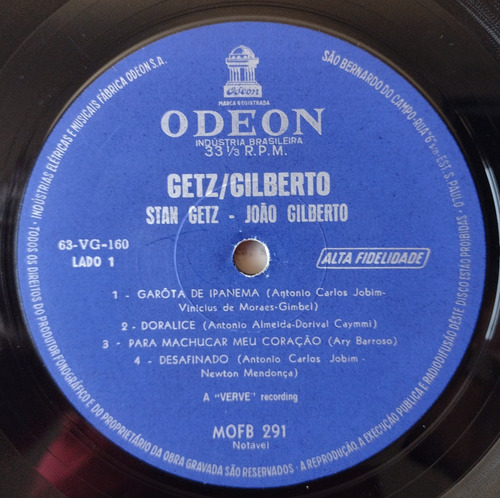 Stan Getz João Gilberto Antonio Carlos Jobim Leer Descripci Estándar (Usado)