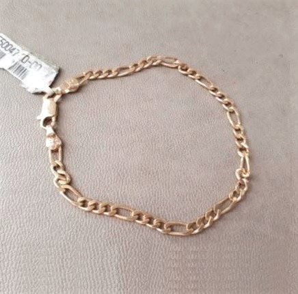 Pulseira Banhada Ouro Masculina Fio 3x1 Com Garantia 1 Ano