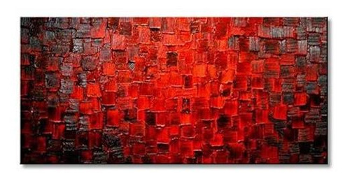 Brand: Seekland Art Red Abstract Canvas Modern