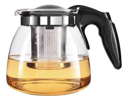 Chaleira De Vidro 1100ml Com Infusor Inox Para Ch