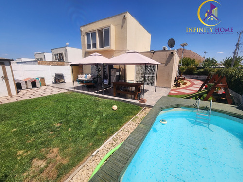 Hermosa Casa Con Piscina En Condominio Ecoterraneo Til Til