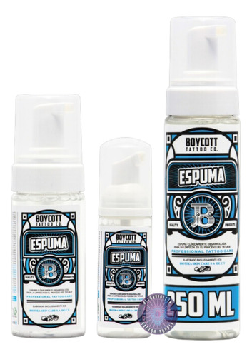 Espuma 100% Natural Limpiadora Tatuaje Boycott 250ml