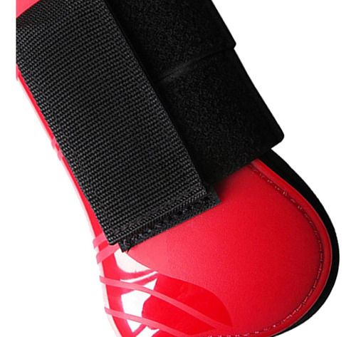 Pu Botas De Tendón Ajustables Ligeras Protectoras Xl Rojo