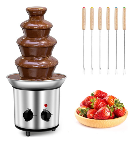 Outamateur Fuente Fondue Chocolate Mejorada 4 Nivel Maquina