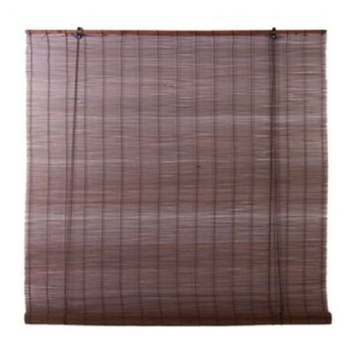 Persiana Enrollable 80x165 Cm Bambú Wengue