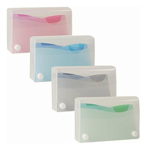Filexec Products Wave, 3 X 5  Index Card Case, Pack Of 4