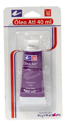 Pintura Oleo Atl Tubo 40ml Blister Color Color del óleo Violeta