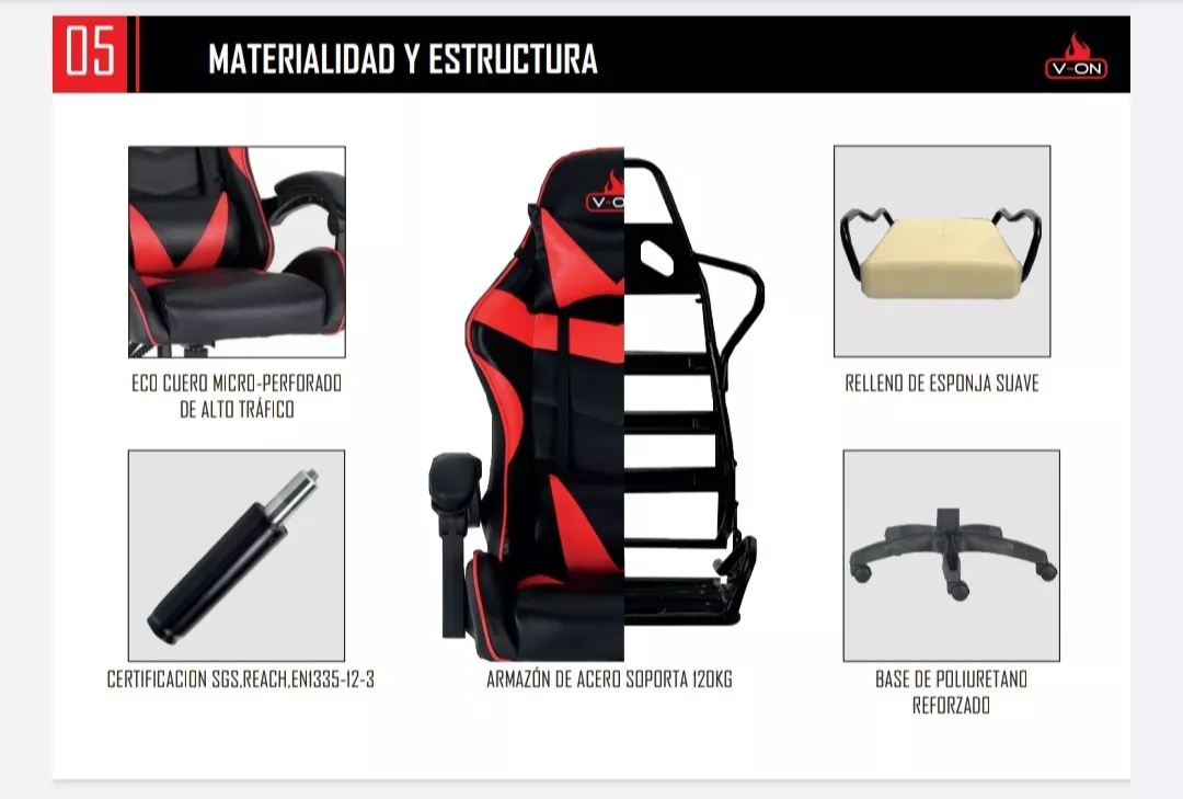 Tercera imagen para búsqueda de silla gamer