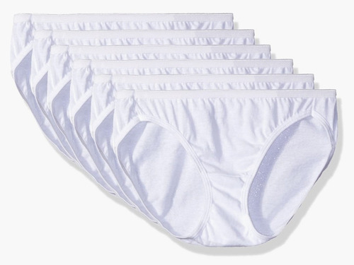 Imagen 2 de 2 de Pantys (paq 3 Panties) De Algodón Hanes Blanco