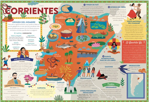 Imagen 3 de 6 de Libro Provincias Argentina Con Ilustraciones Didáctico Niños
