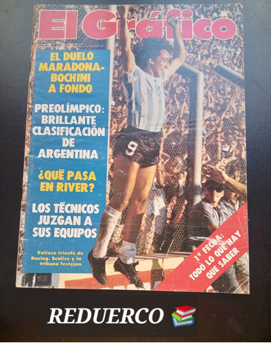 El Gráfico 3149 Maradona Bochini Racing Scalise 12/2/1980