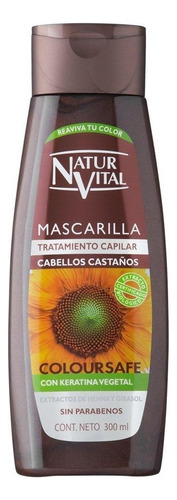 Mascarilla Capilar Henna Y Keratina Vegetal Cabellos Castaño