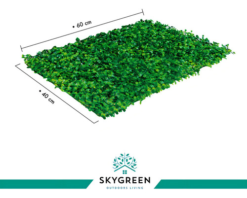 30 Pzas Follaje Artificial Tupido Muro Verde Jardin Vertical