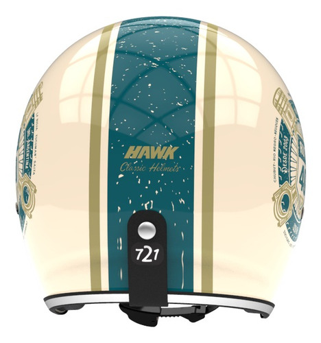 Imagen 4 de 4 de Casco para moto abierto Hawk 721 ruta 40 talle XL