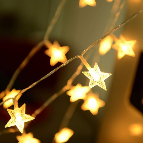 Tira Led Decorativas 6m 40led Luces De La Estrella Cuerda