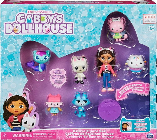 Gabby's Dollhouse Juego De Regalo De Figura De Lujo Con 7 Fi