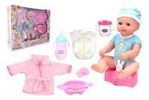 Comprar Bebote Luz Sonido Pelela Accesorios Bebe Muñeca 25cm Muñeca
