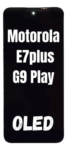 Modulo Moto E7 Plus/g9 Play Xt2081 + Templado + Cable Tipo C Negro