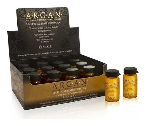 Ampollas Capilar Fidelite De Argan X 12 Unid Restaurador Cap