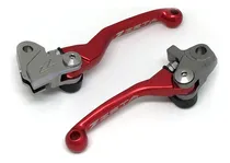 Comprar Par Manetes 3finger Kawasaki Kxf 250 450 Retrátil Vermelho