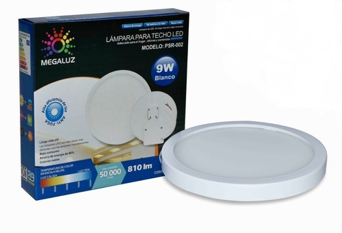 Lampara Led 9w De Sobreponer Panel Luz Blanca 810 Lumens