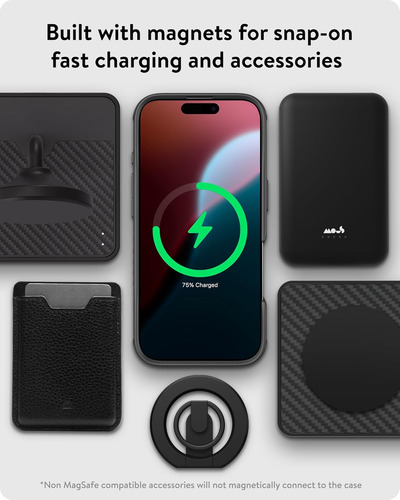 Capa Mous Para iPhone 16 Pro Max Compatível Com Magsafe - Li