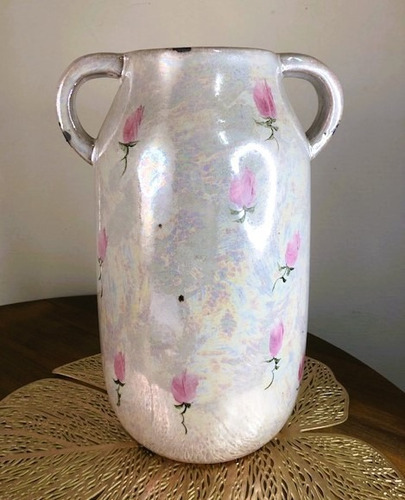 Vaso Rústico Cerâmica Craquelado Bodas De Prata 25 Anos 31,5