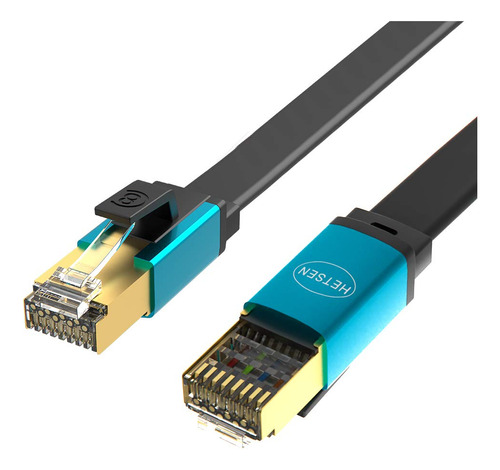 Hetsen Cable Ethernet Cat 8 Blindado, Pass Fluke Probado Y C