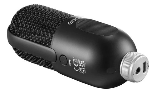 Micrófono Condensador Godox Umic10 Usb Color Negro