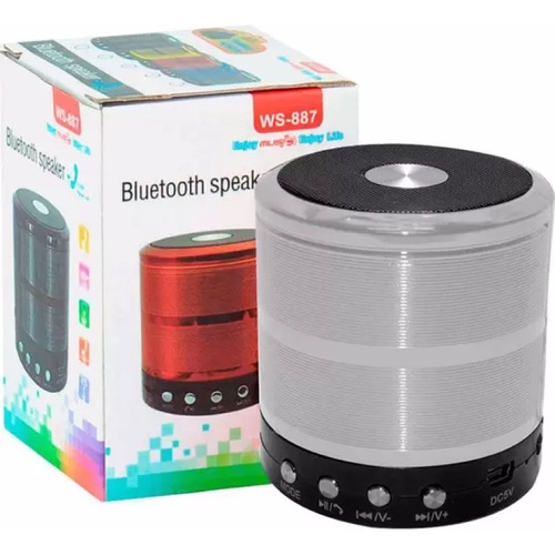 Mini Caixa De Som Speak Com Bluetooth Várias Cores 