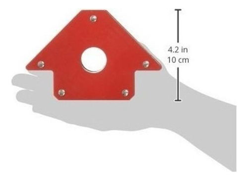 Set 4 Escuadras Magnéticas Para Soldar 50 Lbs 110 Mm