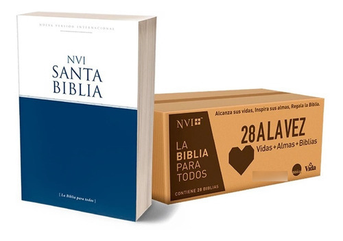 Biblia Nvi 28 A La Vez, De Vida. Editorial Vida, Tapa Blanda En Español