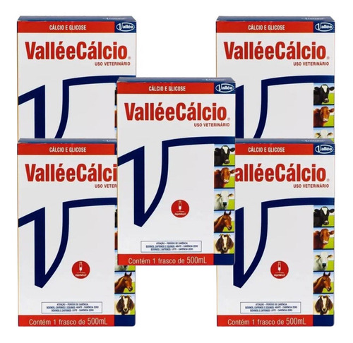 Kit 5 Unidades - Valleecalcio 500 Ml
