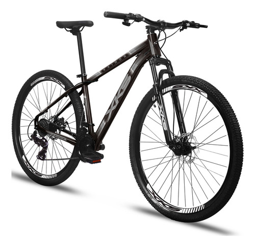 Bicicleta Aro 29 Kairos 27 Marchas Freios A Disco Hidráulico Cor Preto/cinza Tamanho Do Quadro 21