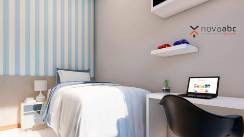 Imagem 5 de 6 de Cobertura Com 2 Dormitórios À Venda, 92 M² Por R$ 389.000,00 - Vila Pires - Santo André/sp - Co0734