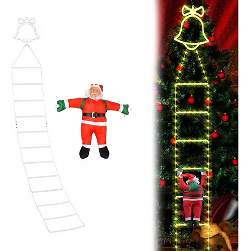 Lámpara Led Para Escalera De Papá Noel De 3,3 M, Accesorio D