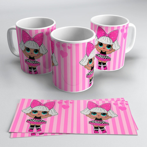 Taza Plastica Sublimada Muñecas Lol Surprise #121