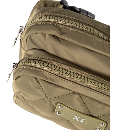 Imagen 4 de 4 de Riñoneras Mujer Xl Extra Large Fiorella Riñonera Verde