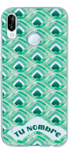Funda Para Huawei Mujer Acuarela Con Tu Nombre