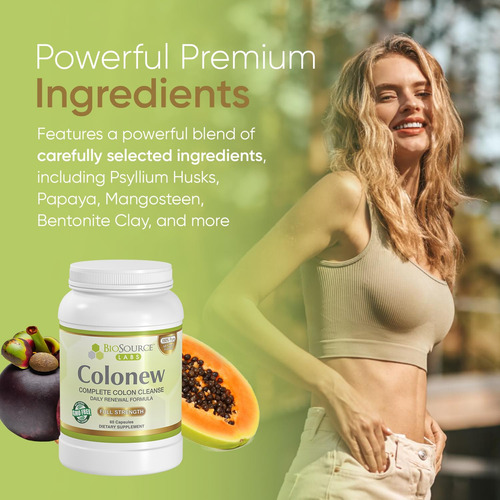 Biosource Labs Colonew Limpieza Natural Colon 60 Cápsulas