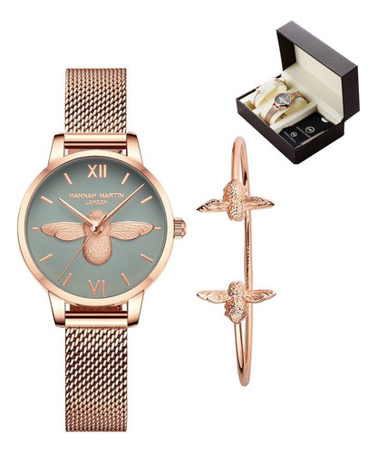 Relojes De Pulsera De Malla, Relojes Elegantes De Lujo En Or