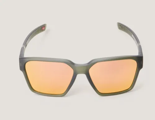 Oculos De Sol Oakley Briza Matte Olive Ink / Matte Olive Ink Cor Verde Escuro Armação Verde-escuro Haste Verde Escuro Lente Ouro Desenho Espelho