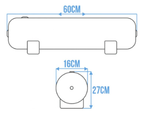 Tanque De Aire Hki Para Suspension Neumatica Con Soporte