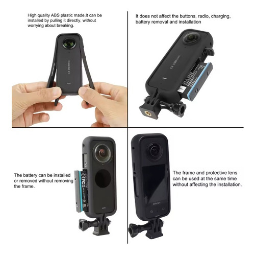 Marco Protector Insta 360 One X3 Carcasa Montura Anti Caida