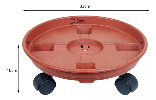 Soporte rodante para plantas con ruedas universales, con ruedas para  maceta, con ruedas para el hogar, jardín, oficina