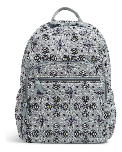 Mochila Campus De Algodón Para Mujer-plaza Tile /gris