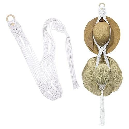 Perchero Macramé Para Sombreros Boho