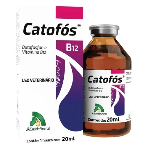 Catofós Vitamina Fortificante B12 - Ja  Saúde Animal 20 Ml
